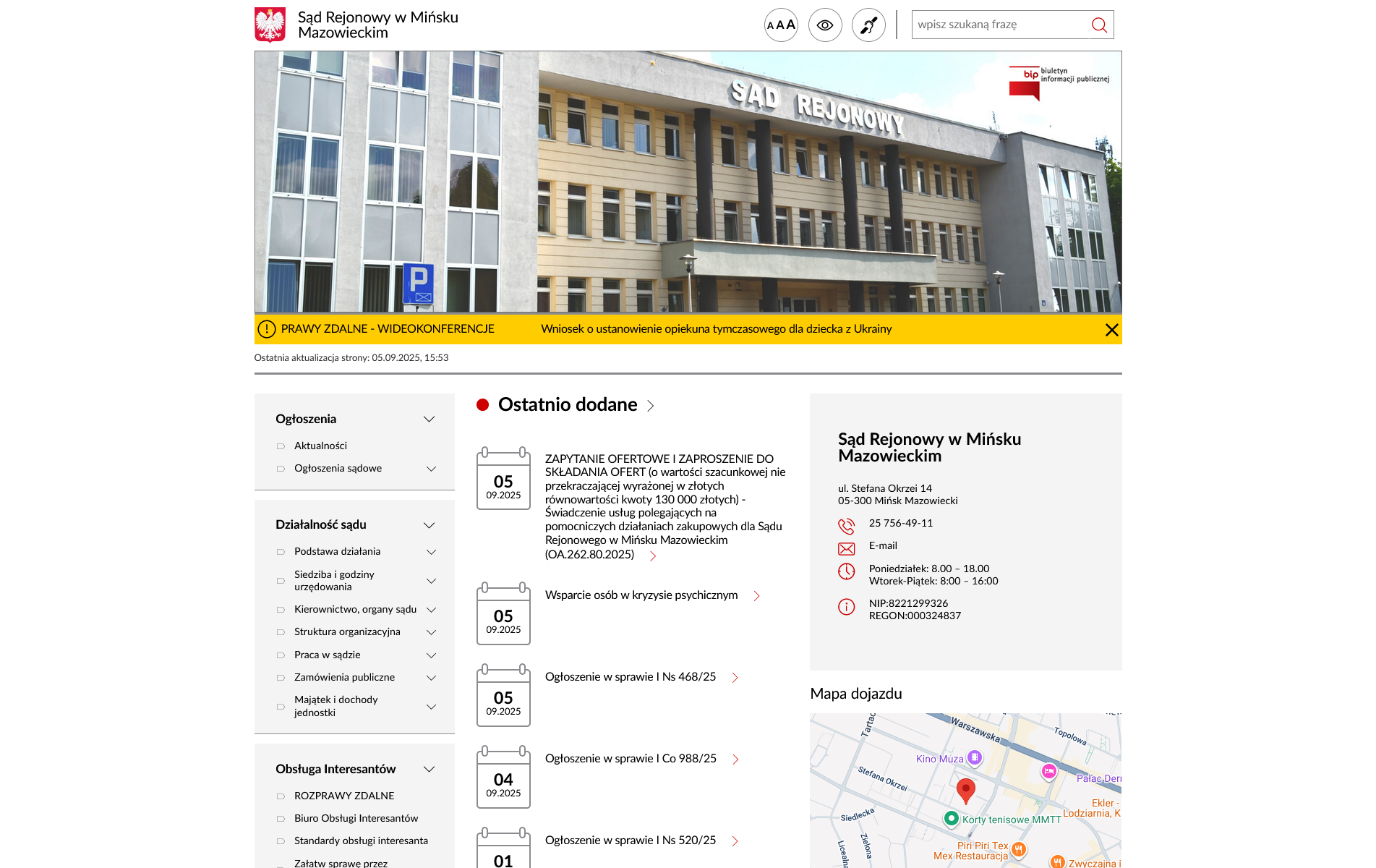 BIP SR Mińsk Mazowiecki