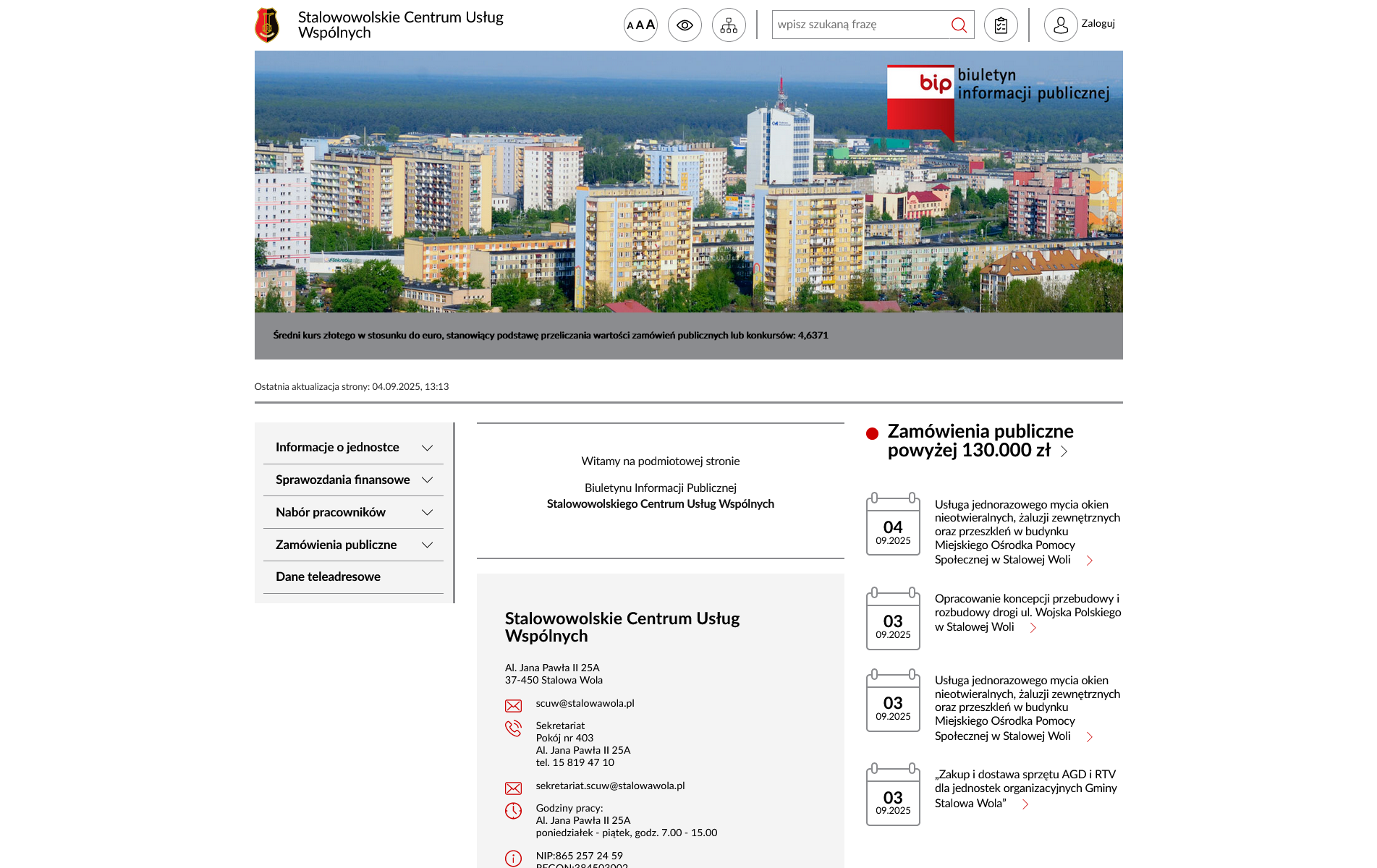 BIP CUW Stalowa Wola