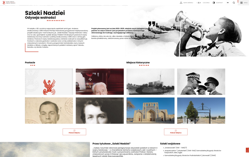 Projekt „Szlaki Nadziei. Odyseja wolności”